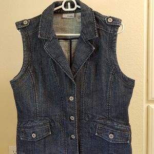 Chico's Platinum Denim Vest
